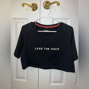 Squat wolf black crop tee size xl never worn